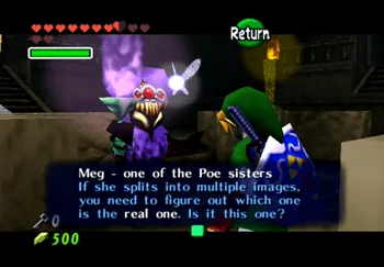 Meg, the fourth Poe Sisters, finding out which is the real one