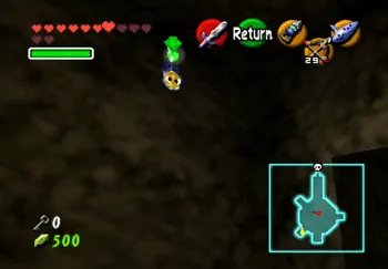 The Gold Skulltula in the Forest Temple