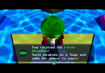 Receiving the Forest Medallion