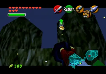 Location of the Gold Skulltula in Kokiri Forest