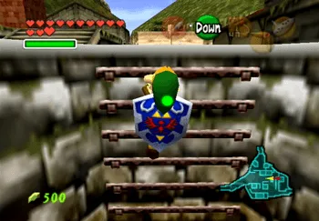 Link climbing down into the Bottom of the Well