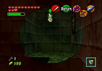 Location of the Gold Skulltula at the Bottom of the Well