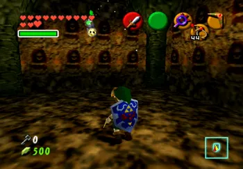 Location of the Gold Skulltula at the Bottom of the Well