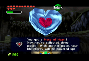 Obtaining a Piece of Heart from the the Frogs in Zora’s River