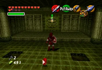 Location of the Gold Skulltula at the Fire Temple