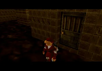 Entering the room with the rolling boulder