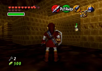 Location of the Gold Skulltula at the Fire Temple