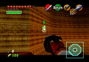 Location of the Gold Skulltula at the Fire Temple