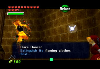 The Flame Dancer mini-boss