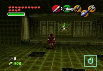 Location of the Gold Skulltula at the Fire Temple
