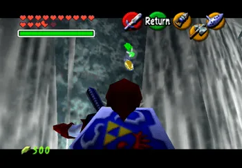 Location of the Gold Skulltula in the Ice Cavern