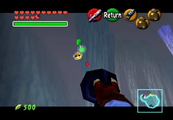 Location of the Gold Skulltula in the Ice Cavern