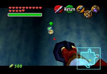 Location of the Gold Skulltula in the Ice Cavern