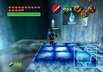 Running towards one of the Silver Rupees