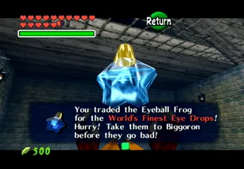 Obtaining the Eye Drops for the giant