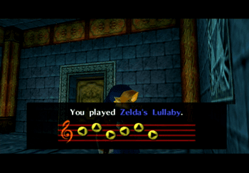 Playing Zelda’s Lullaby to lower the level of the water