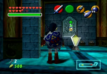 Location of the Gold Skulltula at the Water Temple