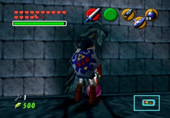 Crack in the wall of the Water Temple