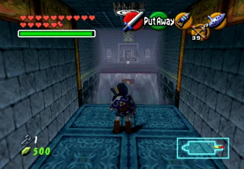 Entering the room with the moving platforms