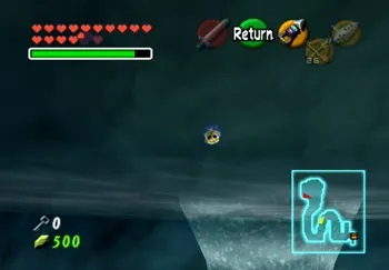 Location of the Gold Skulltula at the Water Temple