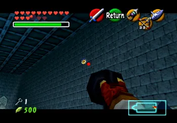 Location of the Gold Skulltula at the Water Temple