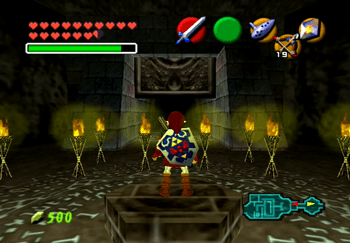 Link preparing to enter the Shadow Temple
