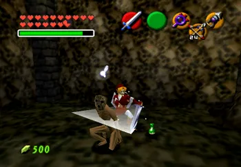 Link attacking a Redead with the Biggoron’s Sword