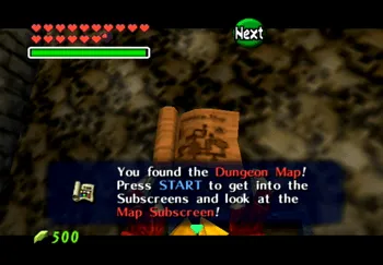 Obtaining the Dungeon Map for the Shadow Temple