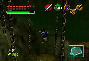 Using the Hover Boots to reach the rising and lowering platform
