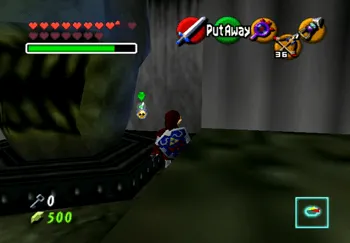 Killing the Gold Skulltula behind the flaming Blue Skull