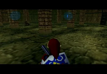 Link in the room with the invisible walls that can be seen with the Lens of Truth