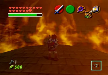 Using Din’s Fire on the wooden spiked walls