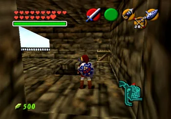 Link at the top of the Thieves’ Hideout above the prison cell