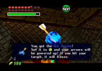 Obtaining the Ice Arrows from the Gerudo Training Ground