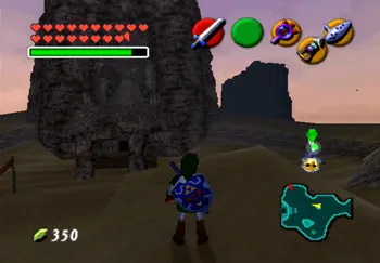 Location of the Gold Skulltula in the Desert Colossus