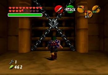 Using the Small Key on the locked door