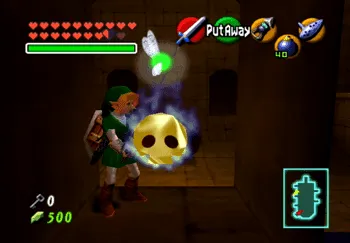 Location of the Gold Skulltula in the Spirit Temple