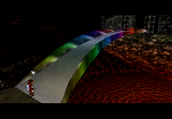 Rainbow bridge across to Ganon’s Castle