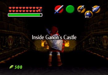 Ocarina of Time walkthrough - Ganon's Tower - Zelda's Palace