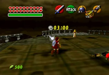 The start of the escape from Ganon’s collapsing castle