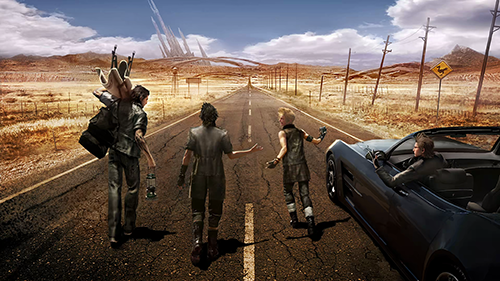 Loading screen for Final Fantasy XV